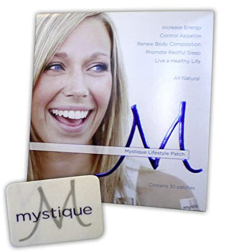 Mystique Lifestyle Patch - Natural Caffeine -  Constant Slow 24 hour Release -30 Skin Grip Adhesive Patches