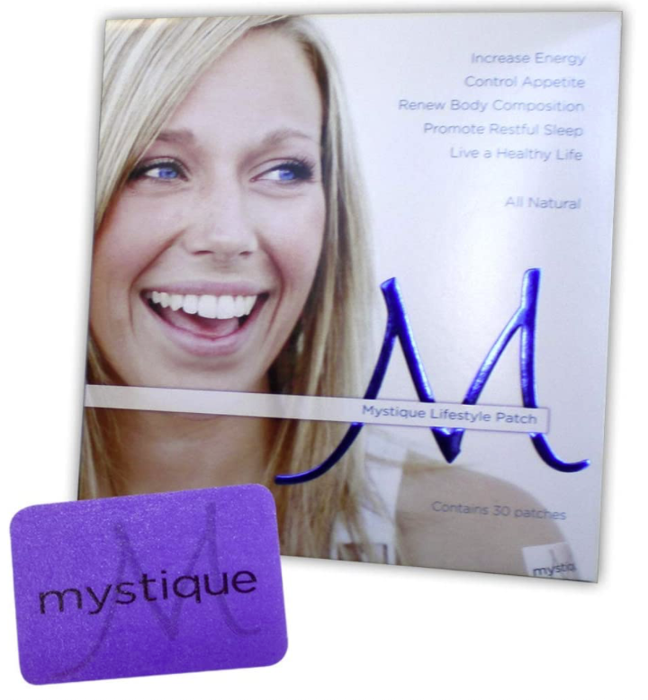 Mystique Lifestyle Patch - Natural Caffeine -  Constant Slow 24 hour Release -30 Skin Grip Adhesive Patches