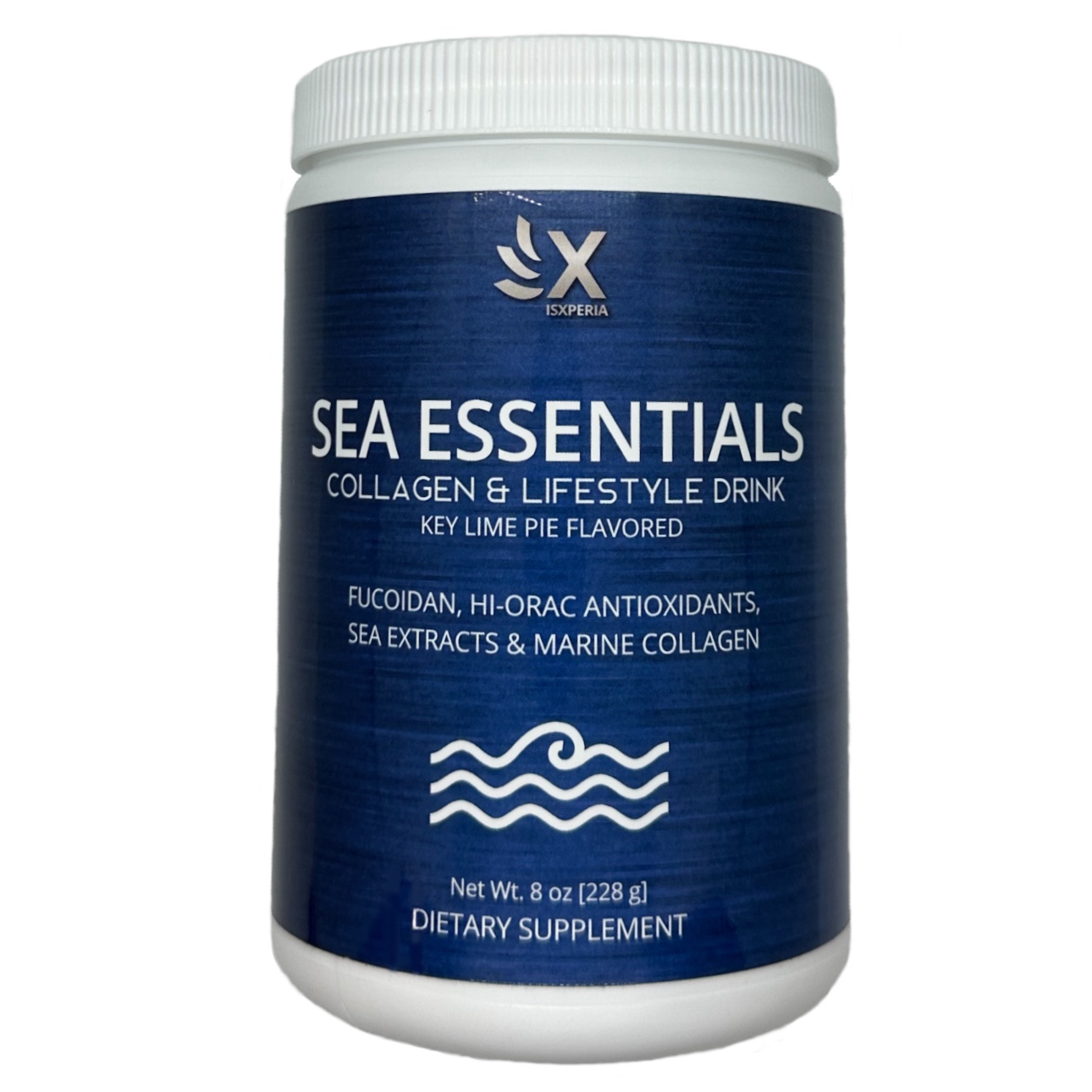 SEA ESSENTIALS KEY LIME PIE BONE SKIN HAIR COLLAGEN FUCOIDAN PROTEIN POWDER DRINK (20 Servings)